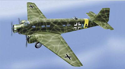 JU-52-3M RUSSIAN FRONT DIE-CAST METAL SCALE MODEL - ARMOUR COLLECTION BY THE FRANKLIN MINT