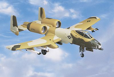A-10 WARTHOG PEANUT CAMOUFLAGE DIE-CAST METAL SCALE MODEL - ARMOUR COLLECTION BY THE FRANKLIN MINT