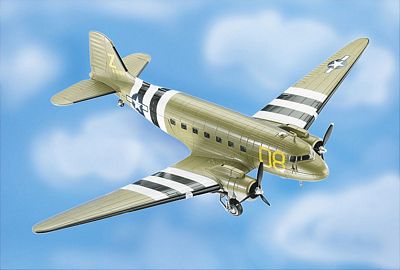 C-47A TRANSPORT THE ARGONIA DIE-CAST METAL SCALE MODEL - ARMOUR COLLECTION BY THE FRANKLIN MINT