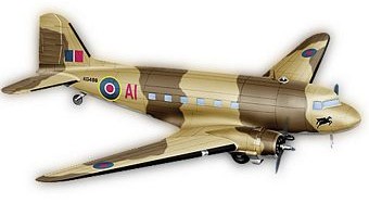 C-47 TRANSPORT PEGASUS SQUADRON DIE-CAST METAL SCALE MODEL - ARMOUR COLLECTION BY THE FRANKLIN MINT