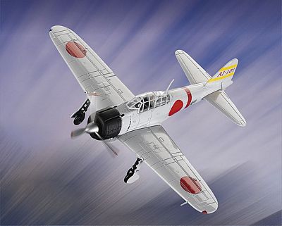 JAPANESE ZERO A6M2 MODEL 21 DIE-CAST METAL SCALE MODEL - ARMOUR COLLECTION BY THE FRANKLIN MINT