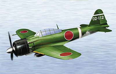 JAPANESE ZERO A6M5 MODEL 52 DIE-CAST METAL SCALE MODEL - ARMOUR COLLECTION BY THE FRANKLIN MINT