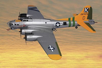 B-17G FLYING FORTRESS A BIT O LACE DIE-CAST METAL SCALE MODEL - ARMOUR COLLECTION BY THE FRANKLIN MINT
