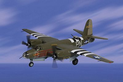 B-26B-25 MARAUDER FLAK BAIT DIE-CAST METAL SCALE MODEL - ARMOUR COLLECTION BY THE FRANKLIN MINT