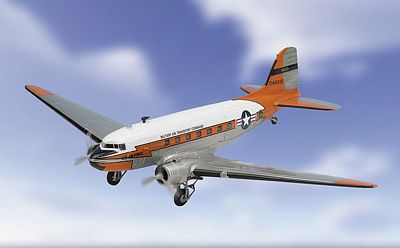 C-47 MILITARY AIR TRANSPORT COMMAND  DIE-CAST METAL SCALE MODEL - ARMOUR COLLECTION BY THE FRANKLIN MINT