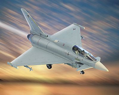 EUROFIGHTER LUFTWAFFE, 98+33 DIE-CAST METAL SCALE MODEL - ARMOUR COLLECTION BY THE FRANKLIN MINT