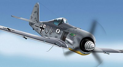 FW-190 FOCKE WULF GREEN DRAGON DIE-CAST METAL SCALE MODEL - ARMOUR COLLECTION BY THE FRANKLIN MINT