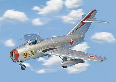 MIG-15 SOVIET AIR FORCE DIE-CAST METAL SCALE MODEL - ARMOUR COLLECTION BY THE FRANKLIN MINT