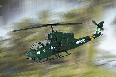 AH-1G COBRA VAMPIRES DIE-CAST METAL SCALE MODEL - ARMOUR COLLECTION BY THE FRANKLIN MINT