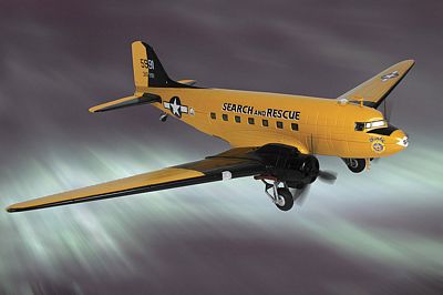 C-47A TRANSPORT USAAF CHARDIE DIE-CAST METAL SCALE MODEL - ARMOUR COLLECTION BY THE FRANKLIN MINT