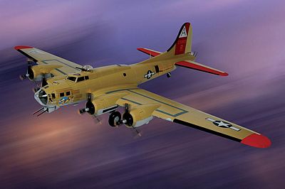 B-17F FLYING FORTRESS USAAF NINE O' NINE DIE-CAST METAL SCALE MODEL - ARMOUR COLLECTION BY THE FRANKLIN MINT
