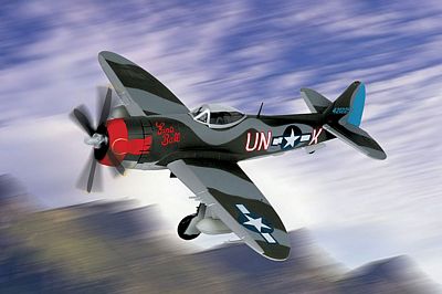 P-47M-1-RE THUNDERBOLT USAAF FIRE BALL DIE-CAST METAL MODEL AIRCRAFT