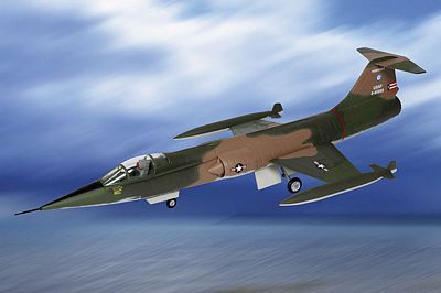 F-104C STARFIGHTER USAF 198TH TFS DIE-CAST METAL SCALE MODEL - ARMOUR COLLECTION BY THE FRANKLIN MINT