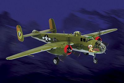 B-25J MITCHELL APACHE PRINCESS DIE-CAST METAL SCALE MODEL - ARMOUR COLLECTION BY THE FRANKLIN MINT