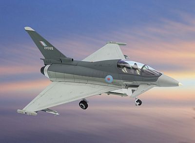 EUROFIGHTER TYPHOON UK TEST FLIGHT 1994 DIE-CAST METAL SCALE MODEL - ARMOUR COLLECTION BY THE FRANKLIN MINT