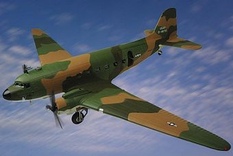 AC-47 TRANSPORT BIEN HOA AIRBASE  DIE-CAST METAL SCALE MODEL - ARMOUR COLLECTION BY THE FRANKLIN MINT