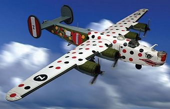 B-24J LIBERATOR FIRST ASSEMBLY SHIP  DIE-CAST METAL SCALE MODEL - ARMOUR COLLECTION BY THE FRANKLIN MINT