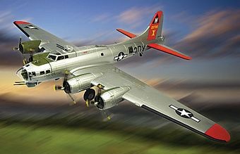 B-17F FLYING FORTRESS SHADY LADY DIE-CAST METAL SCALE MODEL - ARMOUR COLLECTION BY THE FRANKLIN MINT