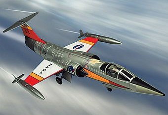 F-104 STARFIGHTER NASA DIE-CAST METAL SCALE MODEL - ARMOUR COLLECTION BY THE FRANKLIN MINT