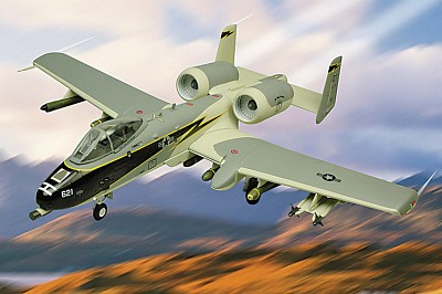 A-10 WARTHOG BLACK LIGHTNING DIE-CAST METAL SCALE MODEL - ARMOUR COLLECTION BY THE FRANKLIN MINT