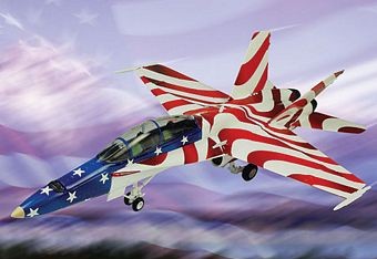 F/A-18 HORNET STARS & STRIPES, LE 3,500 DIE-CAST METAL SCALE MODEL - ARMOUR COLLECTION BY THE FRANKLIN MINT