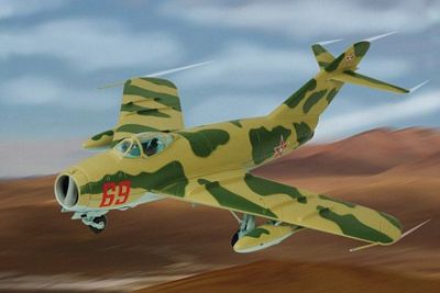 MIG-17F BULGARIAN AIR FORCE  DIE-CAST METAL SCALE MODEL - ARMOUR COLLECTION BY THE FRANKLIN MINT