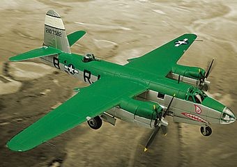 B-26B MARAUDER 454 BS, 323 BG DIE-CAST METAL SCALE MODEL - ARMOUR COLLECTION BY THE FRANKLIN MINT