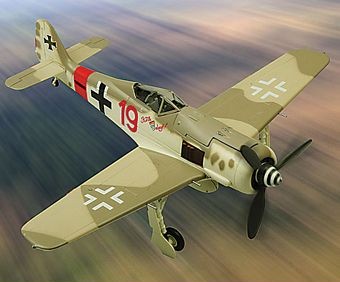 FW-190 FOCKE WULF KOLLE ALAAF  DIE-CAST METAL SCALE MODEL - ARMOUR COLLECTION BY THE FRANKLIN MINT