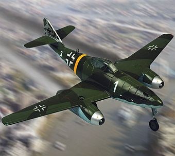 MESSERSCHMITT ME 262A-1A LUFTWAFFE III/JG 6 DIE-CAST METAL SCALE MODEL - ARMOUR COLLECTION BY THE FRANKLIN MINT