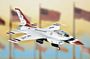 F-16 FALCON THUNDERBIRDS DIE-CAST METAL SCALE MODEL AIRCRAFT ARMOUR COLLECTION BY THE FRANKLIN MINT