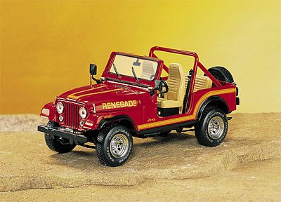 1986 JEEP CJ-7 RENEGADE DIE-CAST 1:24 SCALE MODEL BY THE FRANKLIN MINT