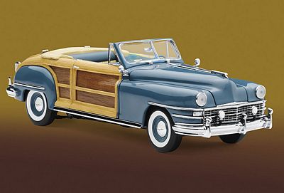 1948 CHRYSLER TOWN & COUNTRY LIMITED EDITION DIE-CAST 1:24 SCALE MODEL BY THE FRANKLIN MINT