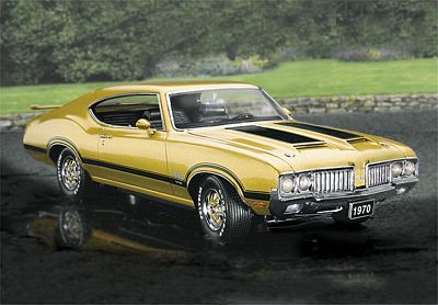1970 OLDSMOBILE 442 HARDTOP DIE-CAST 1:24 SCALE MODEL BY THE FRANKLIN MINT