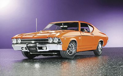 1969 CHEVROLET CHEVELLE SS 396 DIE-CAST 1:24 SCALE MODEL BY THE FRANKLIN MINT
