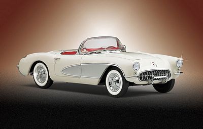 1956 CHEVROLET CORVETTE LIMITED EDITION DIE-CAST 1:24 SCALE MODEL BY THE FRANKLIN MINT