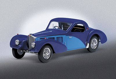 1936 BUGATTI TYPE 57SC LIMITED EDITION DIE-CAST 1:24 SCALE MODEL BY THE FRANKLIN MINT