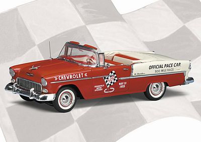 1955 CHEVROLET BEL AIR INDY 500 PACE CAR LIMITED EDITION DIE-CAST 1:24 SCALE MODEL BY THE FRANKLIN MINT