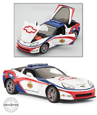 2006 CORVETTE INDY 500 PACE CAR LIMITED EDITION DIE-CAST 1:24 SCALE MODEL BY THE FRANKLIN MINT