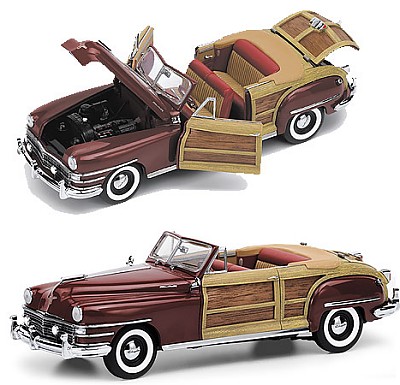 1948 CHRYSLER TOWN AND COUNTRY LIMITED EDITION DIE-CAST 1:24 SCALE MODEL BY THE FRANKLIN MINT