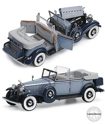 1932 CADILLAC PHAETON LIMITED EDITION DIE-CAST 1:24 SCALE MODEL BY THE FRANKLIN MINT