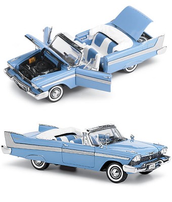 1958 PLYMOUTH BELVEDERE LIMITED EDITION DIE-CAST 1:24 SCALE MODEL BY THE FRANKLIN MINT