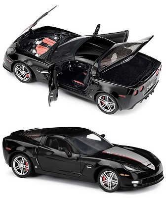 2008 Gca Corvette Z06 Limited Edition Die-Cast 1:24 Scale Model By The Franklin Mint