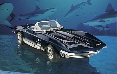 1965 CORVETTE MAKO SHARK DIE-CAST 1:24 SCALE MODEL BY THE FRANKLIN MINT