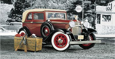 1932 FORD BONNIE & CLYDE DIE-CAST 1:24 SCALE MODEL BY THE FRANKLIN MINT