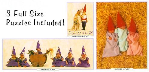 ANNE GEDDES DELUXE PUZZLE SET CONTAINS THREE DIFFERENT PUZZLES