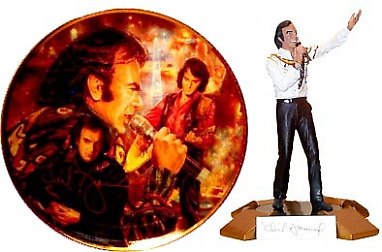 [NEIL DIAMOND FIGURINE AND PLATE]