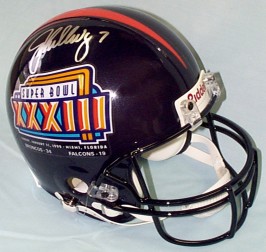 [John Elway Autographed Helmet]
