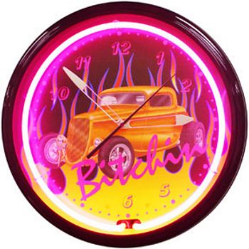 Bitchin Neon Wall Clock