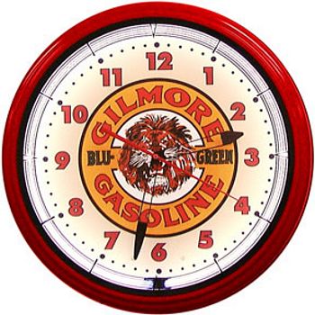 Gilmore Gasoline Neon Wall Clock