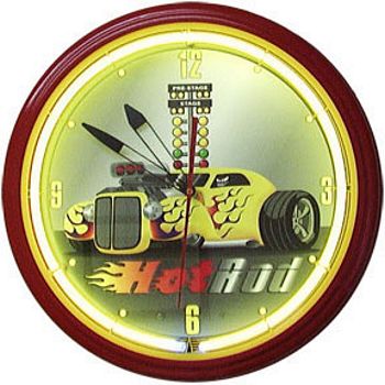 Hot Rod Neon Wall Clock